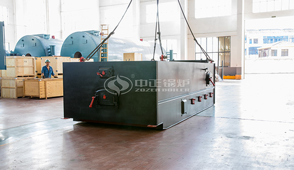 江蘇宇航板業6噸WNS系列冷凝式三回程燃氣蒸汽鍋爐項目